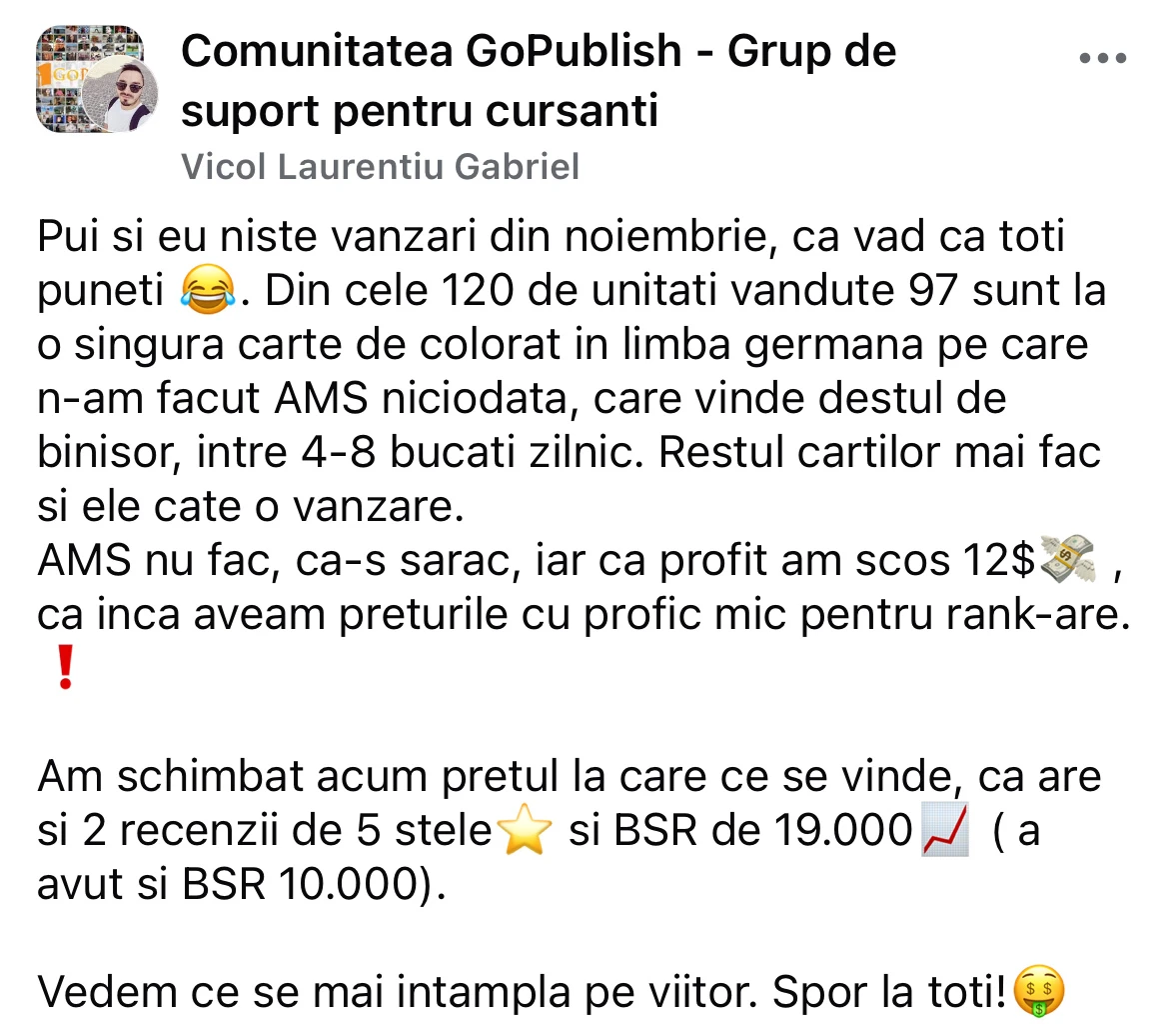 Mesaj din comunitatea GoPublish 8
